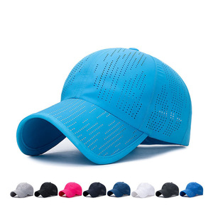 Cappellino da Baseball a Rapida Asciugatura con Taglio Laser, Traspirante e Leggero, per Corsa e Sport all'Aperto, Regolabile, Unisex - Product Image 1