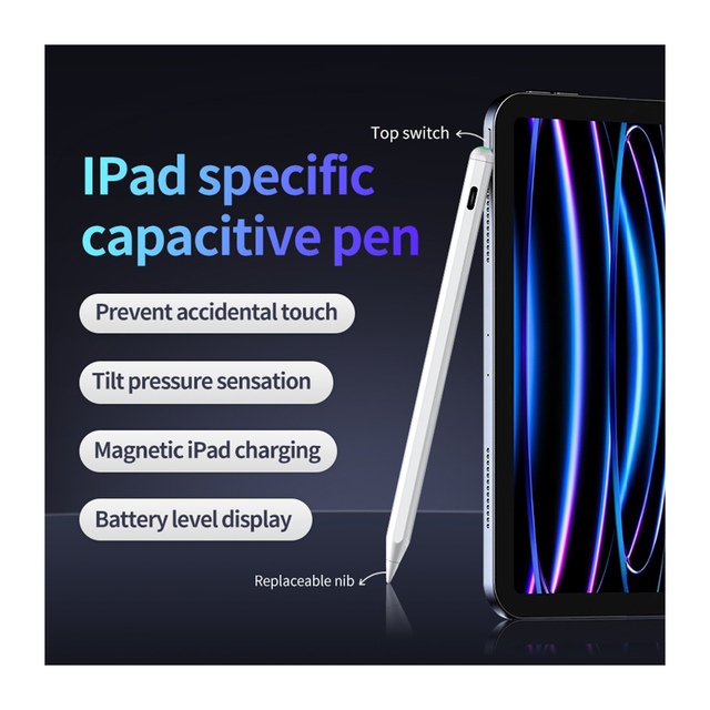 Factory Wireless Charging Stylus Pens for 2025 New iPad with Palm Rejection Feature in Stock