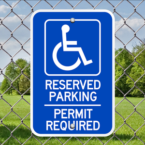 Panneau de signalisation de stationnement pour <span class=keywords><strong>personnes</strong></span> handicapées hautement réfléchissant, panneau de stationnement pour <span class=keywords><strong>personnes</strong></span> handicapées, panneau de signalisation routière Stop - Product Image 1