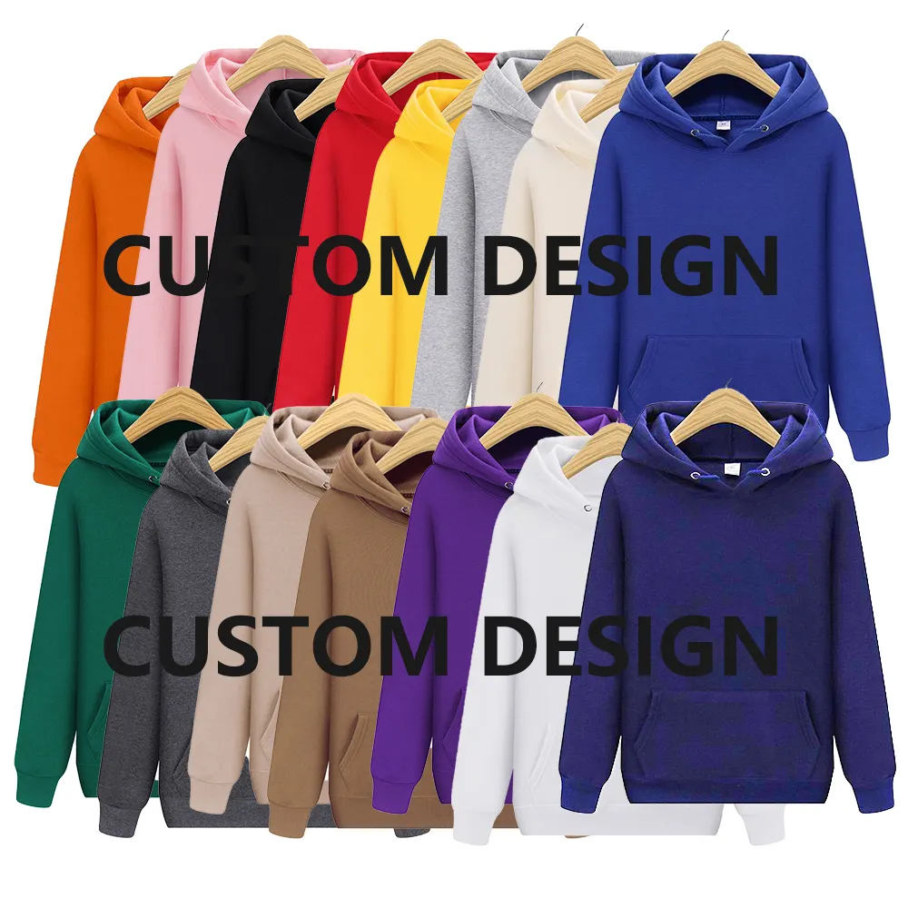 Hoge Kwaliteit Pullover Streetwear Oversized Casual Wit Katoenen Trainingspak Unisex Zeefdruk Deken Hoodies Sweatshirt
