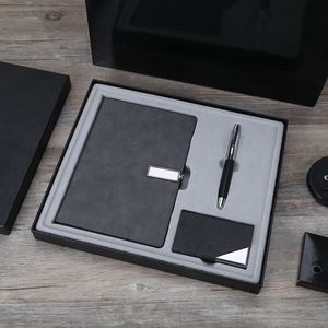 Business Notebook Gift Set High-end Meeting <b>A5</b> <b>Notepad</b> Metal Signature Pen Business Card case Custom LOGO - Product Image 3