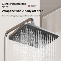 Meilleure vente en stock : Ensemble de douche thermostatique à touches piano, 4 modes, 4 sorties, jet doux, chromé – Le favori d'Europe et d'Amérique