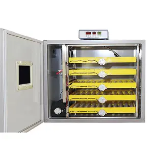 Nueva incubadora de huevos Industrial automática, venta al por mayor, China, 500 de capacidad, 55, potencia eléctrica, máquina para incubar huevos de pavo, 2017