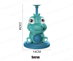 Dinosaure <span class=keywords><strong>lanceur</strong></span> <span class=keywords><strong>automatique</strong></span> enfant en bas âge ensemble d'entraînement sportif amusant en plastique batte <span class=keywords><strong>de</strong></span> Baseball jouet balles équipement d'exercice en plein air cadeau pour - Product Image 2