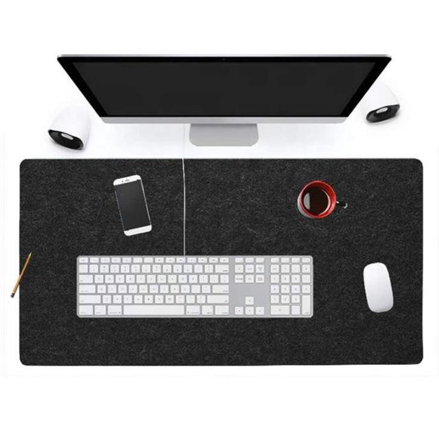 Classic Fashion Eco-Friendly Felt Customizable Desktop Computer Mat Gaming Mouse Pad Keyboard Table for Laptop Office Pad