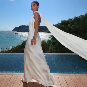 <span class=keywords><strong>Elegante</strong></span> Abito da <span class=keywords><strong>Donna</strong></span> 2025 Robe Pour Femme Sexy Abito da Sera Estivo con Nastro <span class=keywords><strong>Elegante</strong></span> Abito Lungo da Festa con Schiena Scoperta - Product Image 6