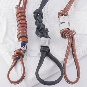 Leather Rope Cord DIY Jewelry Accessory Smooth Style Luxury Commute <b>Bag</b> <b>Charm</b> String High Quality Wholesale - Product Image 2