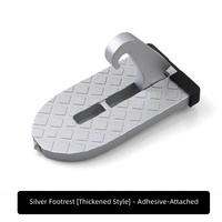 En stock, vente en gros : Marchepied universel pliable pour porte de voiture, en aluminium, réutilisable, accessoires automobiles, noir, marchepied pour barres de toit