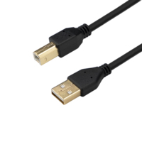 Câble d'imprimante USB 2.0 noir de haute qualité 0,5m-2m, câble Type C vers Type C plaqué or, blindé en feuille, pour appareil photo et imprimante