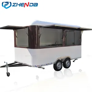 Outdoor BBQ Hot Dog Pizza Mobile Food Trailer Street Snack Mobile Food Cart Ice Cream Food Truck on sale