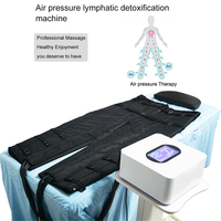 Combinaison de massage par compression d'air professionnelle avec système de relaxation chauffant pour les jambes et les cuisses, analyseur de peau