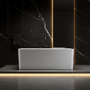 <span class=keywords><strong>Baignoire</strong></span> autonome de trempage en acrylique Rectangle blanc de luxe d'hôtel de haute qualité - Product Image 5