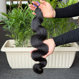 Extensiones de Cabello Ondulado de 24 Pulgadas para Trenzas, Cabello Humano Natural Negro para Trenzado sin Nudos - Product Image 5