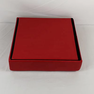 أحمر باو طراز حديث كندي متقدم وسميك مع إسفنجة أثاث غرفة المعيشة كرسي تخزين قابل للطي عثماني قابل للطي - Product Image 2