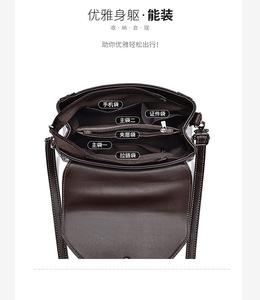 Vintage Top-handle Leather Shoulder Bag <b>Small</b> Crossbody <b>Handbags</b> - Product Image 3