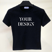 Korte mouw dames T-shirts met eigen logo, groothandel, ademend, zomer streetwear, 2026 nieuw, stijlvolle shirts