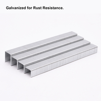 Agrafes couronnées industrielles HARDEN 21Ga en acier à tige lisse, revêtement zinc