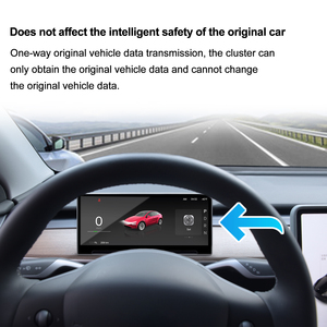 Highland HUD cho Tesla mô hình y & Mô hình <span class=keywords><strong>3</strong></span> cây bách xù Đầu hiển thị với kết nối <span class=keywords><strong>USB</strong></span> IPS camera phía trước màn hình & Air Vent Bảng điều khiển - Product Image 5