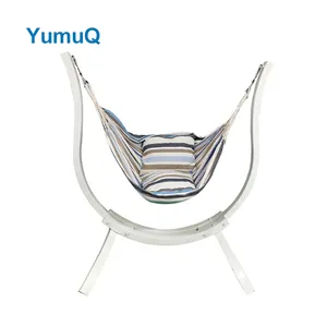 Переносной складной стул-гамак YumuQ с тиковым подставкой и крючками для помещений