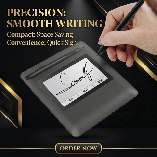 UG0501 5 Inch E Signature Pad Scratch Resistant Glass 230 PPS 2048 Pressure Levels USB Interface for Laptop/Desktop Use-in Stock