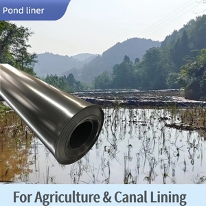 <span class=keywords><strong>Film</strong></span> d'aquaculture noir épaissi en géotextile LDPE imperméable et anti-infiltration pour bassins de poissons, étangs à lotus et stockage d'eau - Product Image 4