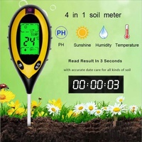Prix usine électronique numérique 4-en-1 testeur de sol testeur de sol PH/température/humidimètre/luxmètre