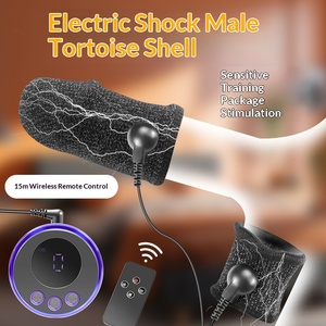 Stimulateur de pénis électrique pour homme, intensité réglable, télécommande sans fil, stimulation du gland, désensibilisation, longue durée - Product Image 2