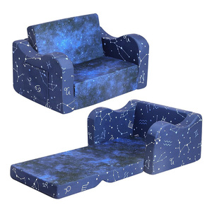 <b>Kids</b> <b>Sofa</b> Cushion Foldable High-Density Foam Seat For Children Girl Modern Design Star Pattern 3 Years And Above - Product Image 5
