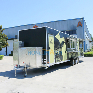 Remorque de restauration personnalisée Honlu entièrement équipée avec cuisine, camion mobile, camion de restauration mobile avec cuisine complète à vendre - Product Image 4