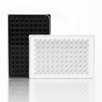 Bande détachable intégrée Immuno MicroWell plaques de microtitrage 96 puits microplaque noir blanc pour la détection de fluorescence