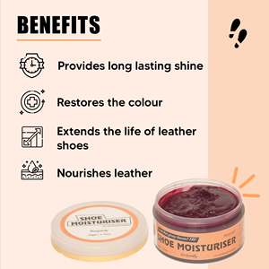 Shoe Mistri Burgundy <b>Leather</b> Shoe Moisturizer <b>Cream</b> 50g for Smooth <b>Leather</b> Shoes Boots Bags and Wallets <b>Restores</b> Color Nourishes - Product Image 2