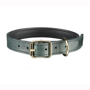 <span class=keywords><strong>Collar</strong></span> de cuero de perro mascota de patrón sólido multicolor de lujo personalizado y accesorio al por mayor del fabricante - Product Image 1