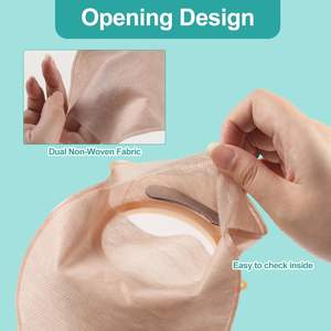 Üretim tıbbi sarf malzemeleri yeniden dışbükey <span class=keywords><strong>Colostomy</strong></span> çanta aktif karbon ile iki parçalı Ostomy malzemeleri, Max kesim 45mm - Product Image 4