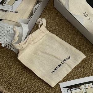 High Quality Eco-Friendly Cotton Canvas <b>Drawstring</b> Bag <b>Pouch</b> for Eyelashes Glasses Earrings Cosmetics Wigs Gifts Packing - Product Image 1