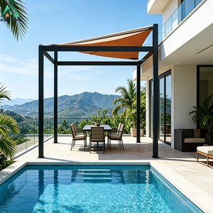 ANCSEM Nuevo Lanzamiento: Gazebo Retráctil para Exteriores, Nuevo Diseño, Múltiples Opciones de Color para Áreas de Recreo al Aire Libre, Cafeterías Junto a la Piscina - Product Image 1