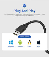 Marco de Pantalla Táctil Infrarroja de 43 Pulgadas, Panel Multitáctil, Kit de Superposición de Marco Táctil IR para Smart TV