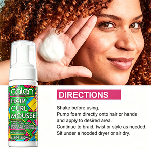 FEO Vente en gros Tenue forte <span class=keywords><strong>pour</strong></span> les <span class=keywords><strong>cheveux</strong></span> <span class=keywords><strong>bouclés</strong></span> Crème coiffante <span class=keywords><strong>pour</strong></span> femmes <span class=keywords><strong>Mousse</strong></span> capillaire avec marque privée - Product Image 4