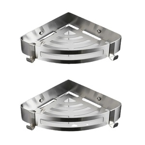 Étagère <span class=keywords><strong>de</strong></span> douche <span class=keywords><strong>de</strong></span> salle <span class=keywords><strong>de</strong></span> bain moderne polie et Caddy en acier inoxydable 304 chromé - Product Image 3