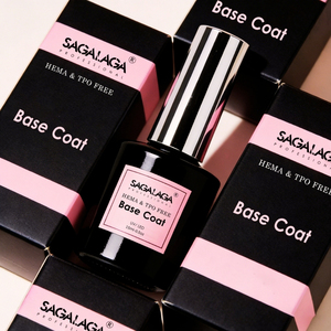 SAGALAGA HEMA & TPO Free Base Coat Top Coat 15ml Soak Off UV Gel Nail Polish Base And Top Coat Nail Polish Layer - Product Image 5