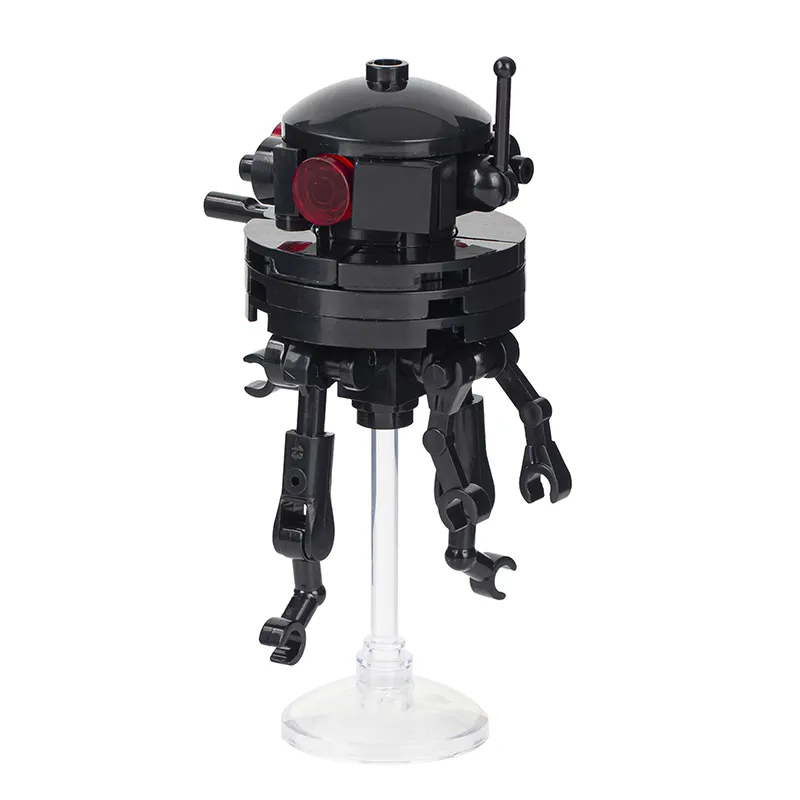 MOC İmparatorluğu casus uçak yıldız filmler savaşları siyah robot keşif makinesi Mini aksiyon figürleri oyuncak inşaat blokları hediyeler çocuk