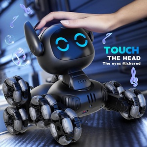 4DRC Y9 Robot Chien Télécommandé avec Capteur de Montre, Rotation <span class=keywords><strong>à</strong></span> une Touche, Voiture Télécommandée 2.4Ghz, 8 Roues, <span class=keywords><strong>Jouet</strong></span> Animal <span class=keywords><strong>Mécanique</strong></span> <span class=keywords><strong>à</strong></span> Induction Tactile pour Cascades - Product Image 2