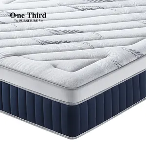 Luxurious Comfortable Bedroom Furniture 7 Zone Pocket Spring Mattress Vacuum Compressed Roll Up In A Box