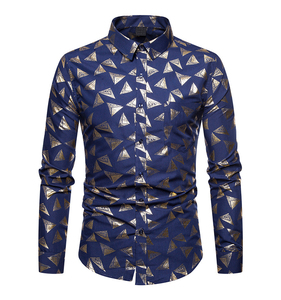 Camicia di Lusso da <span class=keywords><strong>Uomo</strong></span> con Stampa Floreale, Maniche Lunghe, Design Elegante da Negozio di Abbigliamento Maschile - Product Image 2