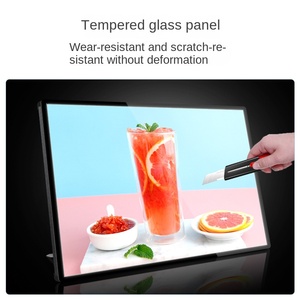 Siêu mỏng Tempered Glass hình chữ nhật <span class=keywords><strong>LED</strong></span> hiển thị thẻ không thấm nước số lượng lớn giảm giá ba thứ tự thanh ánh sáng hộp nhôm - Product Image 3