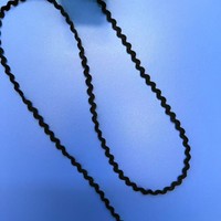 En stock Ruban marin 3 mm / Ruban chemin de montagne / Dentelle zigzag 0,3 cm Ruban en polypropylène en forme de S pour textile de maison