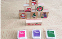 Tampon journal en bois personnalisé pour enfants kit de tampons en caoutchouc enseignant bébé jouet scrapbooking animal noël ferme tampons en bois ensemble
