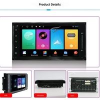 Écran de navigation GPS universel 7 pouces pour Corolla Yaris rav4 RoyalCrown, montage sur tableau de bord, CarPlay/Android Auto sans fil
