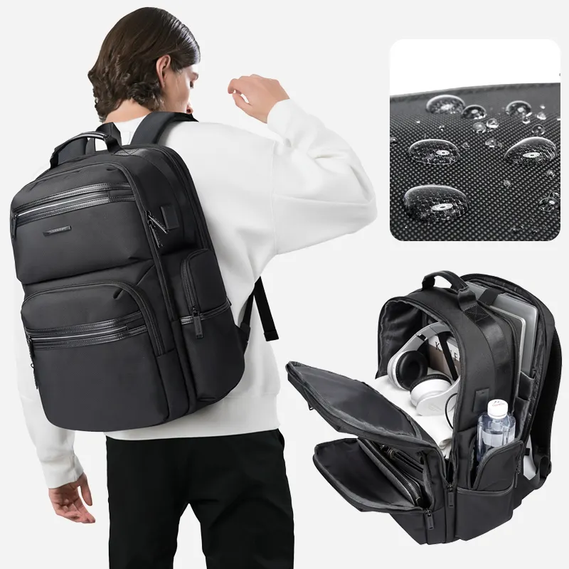 Factory new design versatile business nylon waterproof men custom casual laptop backpacks