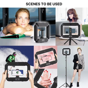 <span class=keywords><strong>Ulanzi</strong></span> อุปกรณ์วิดีโอสมาร์ทโฟน U-200, มีไฟ LED 2-in-1ไมโครโฟนฐานเสียบแบบเย็นสำหรับ TikTok YouTube แท่นขุดเจาะสำหรับถ่ายภาพสด - Product Image 6