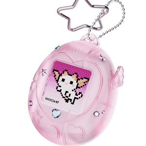 Étui pour écouteurs en forme d'animal de compagnie virtuel rétro Y2K, coque de protection en TPU mignonne de style <span class=keywords><strong>pixel</strong></span> avec porte-clés étoile pour AirPods Series - Product Image 5